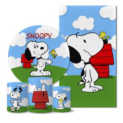 Trio Capas + Painéis Casado Tema Snoopy Veste Fácil - 0421 - ESTAMPARIA NET 