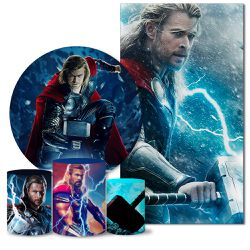 Trio Capas + Painéis Casado Tema Thor Veste Fácil - 0470 - ESTAMPARIA NET 