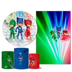 Trio Capas + Painéis Casado Tema Pj Masks 2 - 1310 - ESTAMPARIA NET 