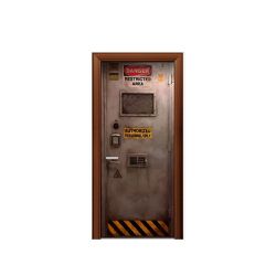 Capa de Porta Veste Facil Com Elástico Tema Porta de Ferro - 1151 - ESTAMPARIA NET 