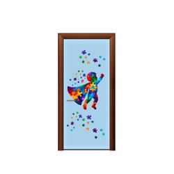 Capa de Porta Tema Autismo - 1364 - ESTAMPARIA NET 