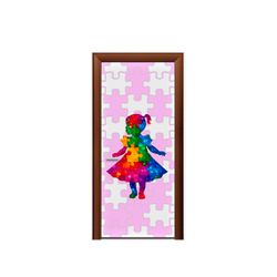 Capa de Porta Tema Autismo 2 - 1365 - ESTAMPARIA NET 