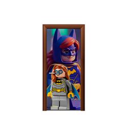 Capa de Porta Tema BatGirl Lego - 1396 - ESTAMPARIA NET 