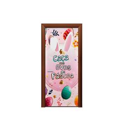 Capa de Porta Tema Caça Aos Ovos Pascoa - 1353 - ESTAMPARIA NET 