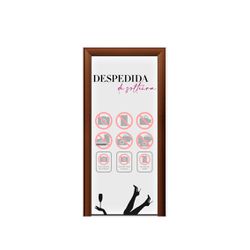 Capa de Porta Tema Despedida De Solteira - 1468 - ESTAMPARIA NET 
