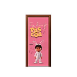 Capa de Porta Tema Feliz Pascoa - 1449 - ESTAMPARIA NET 