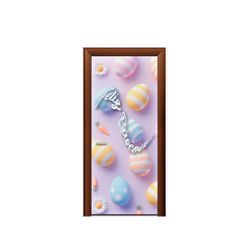 Capa de Porta Tema Feliz Pascoa 4 - 1456 - ESTAMPARIA NET 