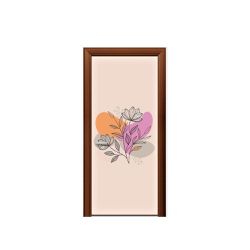 Capa de Porta Tema Floral Abstrato - 1539 - ESTAMPARIA NET 