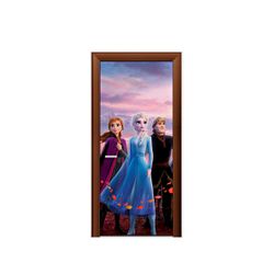 Capa de Porta Tema Frozen Novo - 1387 - ESTAMPARIA NET 