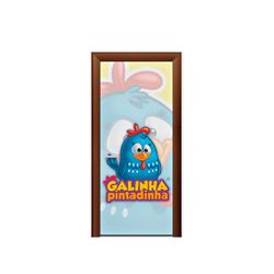 Capa de Porta Tema Galinha Pintadinha Novo - 1362 - ESTAMPARIA NET 