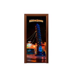 Capa de Porta Tema Radiator Springs - 1359 - ESTAMPARIA NET 