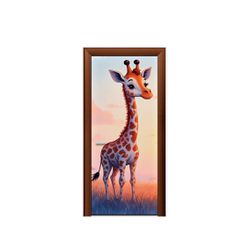 Capa de Porta Tema Safari Novo - 1363 - ESTAMPARIA NET 
