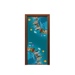 Capa de Porta Tema Viagem - 1394 - ESTAMPARIA NET 