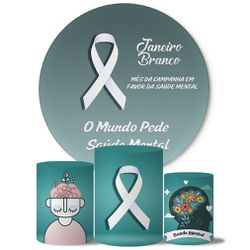 Trio Capas Cilindros + Painel Janeiro Branco Veste Fácil - 00038222E - ESTAMPARIA NET 