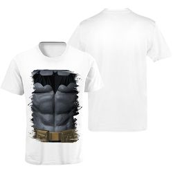 Camiseta Premium Batman Herói Branca - 00025077E - ESTAMPARIA NET 