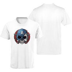 Camiseta Premium Caveira Capitão Branca - 00024651E - ESTAMPARIA NET 