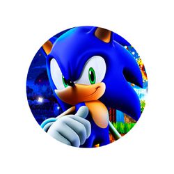 Painel Temático Sonic Animado Veste Fácil C/ Elástico - 050 - ESTAMPARIA NET 