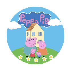 Painel Temático Peppa Pig Veste Fácil C/ Elástico - 003 - ESTAMPARIA NET 
