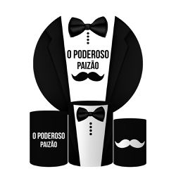 Trio Capas Cilindros + Painel Tema Dia dos Pais 2 Veste Fácil - 00023902E - ESTAMPARIA NET 