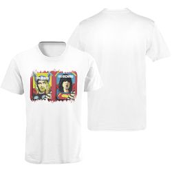 Camiseta Premium Rock Herói Branca - 00025198E - ESTAMPARIA NET 