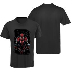 Camiseta Premium Spider Man Preta - 00025020E - ESTAMPARIA NET 
