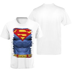 Camiseta Premium Superman Branca - 00025220E - ESTAMPARIA NET 
