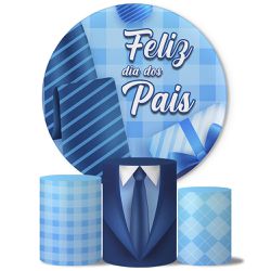 Trio Capas Cilindros + Painel Tema Dia dos Pais 4 Veste Fácil - 00031758E - ESTAMPARIA NET 