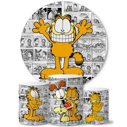 Trio Capas Cilindros + Painel Tema Garfield Veste Fácil - 0468 - ESTAMPARIA NET 