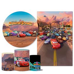 Trio Capas + Painéis Casado Tema Radiator Springs - 1359 - ESTAMPARIA NET 