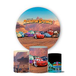 Kit Painel Cilindro Tema Radiator Springs - 1359 - ESTAMPARIA NET 