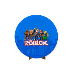 Painel Redondo 50x50 Roblox Azul - 004 - ESTAMPARIA NET 