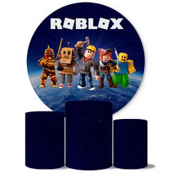 Trio Capas Cilindros + Painel Tema Roblox Veste Fácil - 6792 - ESTAMPARIA NET 