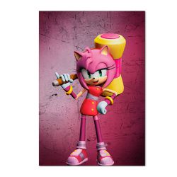 Painel Festa Retangular Rose Sonic - 9509 - ESTAMPARIA NET 