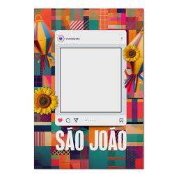 Painel Vazado Retangular Tema São João 1 - 1822 - ESTAMPARIA NET 