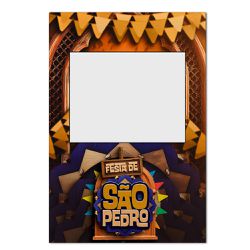 Painel Vazado Retangular Tema São Pedro Vazado - 1821 - ESTAMPARIA NET 