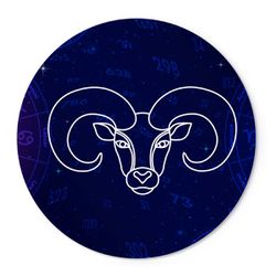 Capas Painel Redondo Tema Signo Aries Veste Fácil C/ Elástico - 00034809E - ESTAMPARIA NET 