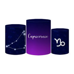 Trio Capas Cilindros Tema Signo Capricórnio Veste Fácil C/ Elástico - 00034792E - ESTAMPARIA NET 