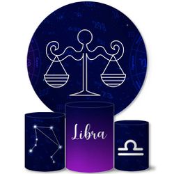 Trio Capas Cilindros + Painel Tema Signo Libra Veste Fácil - 00034768E - ESTAMPARIA NET 