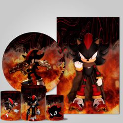 Trio Capas + Painéis Casado Tema Sonic Shadow Veste Fácil - 9521 - ESTAMPARIA NET 