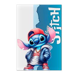 Painel Festa Retangular Stitch Rapper - 9585 - ESTAMPARIA NET 