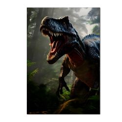 Painel Retangular Tema T-rex - 1695 - ESTAMPARIA NET 