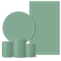 Trio Capas + Painéis Casado Tons Pastel Verde Veste Fácil - 00035891E - ESTAMPARIA NET 