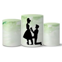 Trio Capas Cilindros Tema Casamento Veste Fácil C/ Elástico - 00037539E - ESTAMPARIA NET 