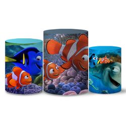 Trio Capas Cilindros Procurando Nemo Veste Fácil C/ Elástico - 0769 - ESTAMPARIA NET 