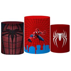 Trio Capas Cilindro Tema Homem Aranha Veste Fácil - 017 - ESTAMPARIA NET 