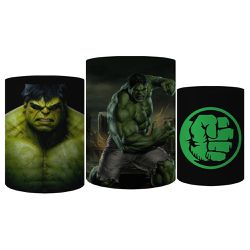 Trio Capas Cilindro Tema Hulk Veste Fácil C/ Elástico - 0389 - ESTAMPARIA NET 