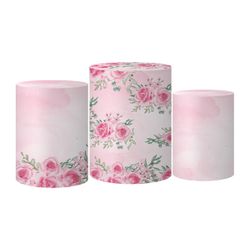 Trio Capas Cilindros Tema Cavalo Floral Veste Fácil C/ Elástico - 00035773E - ESTAMPARIA NET 