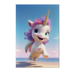 Painel Retangular Tema Unicornio 3d - 1852 - ESTAMPARIA NET 