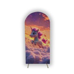 Capa Painel Romano Tema Unicornio 3d - 1852 - ESTAMPARIA NET 