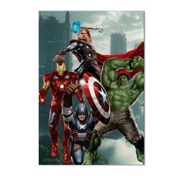 Painel Festa Retangular Tema Os Vingadores 2 - 9544 - ESTAMPARIA NET 